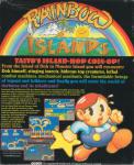 Rainbow Islands Back Cover