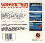 Championship Waterski Challenge Back Cover