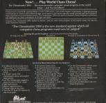 The Chessmaster 2000 Back Cover