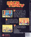 Dick Tracy Back Cover