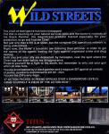 Wild Streets Back Cover