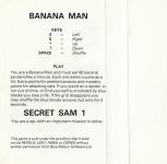 Banana Man & Secret Sam 1 Back Cover