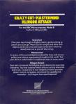 Crazy Cut Mastermind Klingon Attack Back Cover