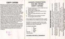 Crypt Capers Back Cover