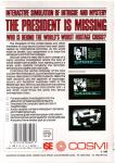 The President Is Missing Back Cover