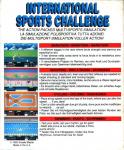 International Sports Challenge Back Cover