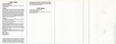 Last Duel Back Cover