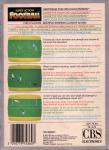 Super Action Football Back Cover