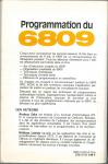 Programmation Du 6809 Back Cover