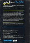 Number Chaser Back Cover