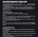 Adventurous English Back Cover