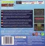 Centipede/Breakout/Warlords Back Cover