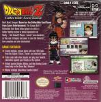 Dragon Ball Z Collectible Card Game Back Cover