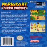 Mario Kart: Super Circuit Back Cover