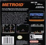 Metroid Back Cover