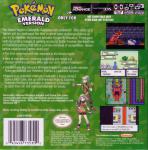 Pokémon Emerald Version Back Cover