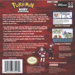 Pokémon Ruby Version Back Cover