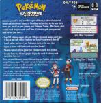 Pokémon Sapphire Version Back Cover