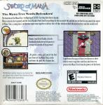 Sword Of Mana Back Cover