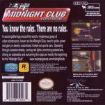 Midnight Club: Street Racing Back Cover