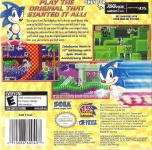 Sonic The Hedgehog Back Cover