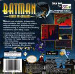 Batman: Chaos in Gotham Back Cover