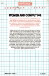 Women And Computing: The Golden Opportunity Back Cover