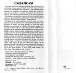 Casanova Back Cover