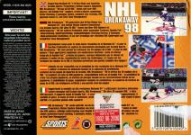 NHL Breakaway '98 Back Cover