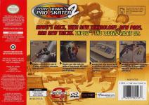 Tony Hawk's Pro Skater 2 Back Cover