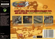 Tony Hawk's Pro Skater 2 Back Cover