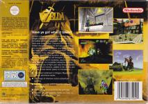 The Legend Of Zelda: Ocarina Of Time Back Cover