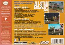 All-Star Baseball '99 Back Cover