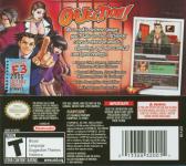 Ace Attorney: Phoenix Wright Back Cover