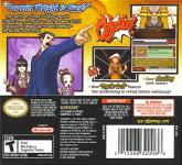 Phoenix Wright: Ace Attorney - Justice for All Back Cover