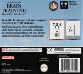 Dr. Kawashima's Brain Training Back Cover