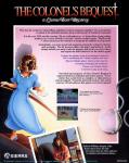 The Colonel's Bequest Back Cover