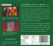 Leisure Suit Larry 5: Passionate Patti Does A Little Undercover Work Back Cover