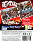 F1 2011 Back Cover