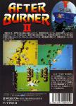 After Burner II Back Cover