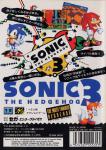 Sonic The Hedgehog 3 Back Cover