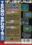 Tecmo Super Bowl Back Cover