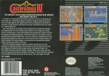 Super Castlevania IV Back Cover