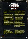 Calpac Learning Series Volume 2 Back Cover