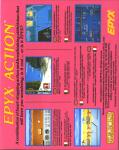 Epyx Action Back Cover