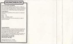 Hunchback Back Cover