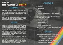 Robot 1 In The Planet Of Death Back Cover