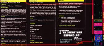 I Concurso Recreativas Espanolas En Tu Spectrum Back Cover