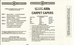 Carpet Capers Back Cover