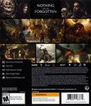 Middle-Earth: Shadow Of War Back Cover